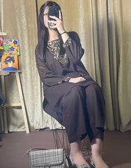 2-Piece Premium Khadar Suit – Hand-Embroidered Resham Work | Winter Collection