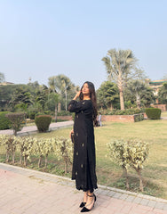 Black Rang - Hand-Embroidered Tila & Sequin Work 2-Piece | Elegant Festive Wear