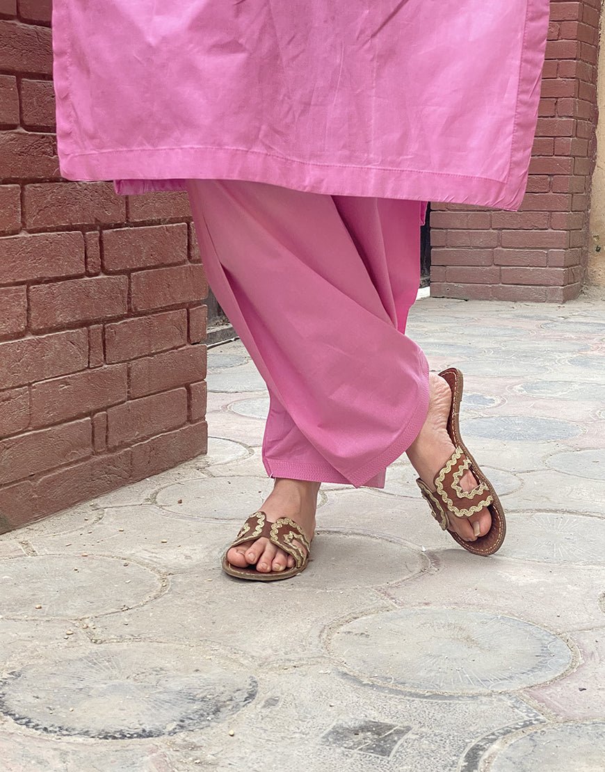 Hot Pink Hand-Embroidered Lawn 2-Piece – Eid & Summer Collection