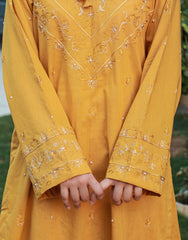 Mustard Bloom – Hand Embroidered 2-Piece Ensemble